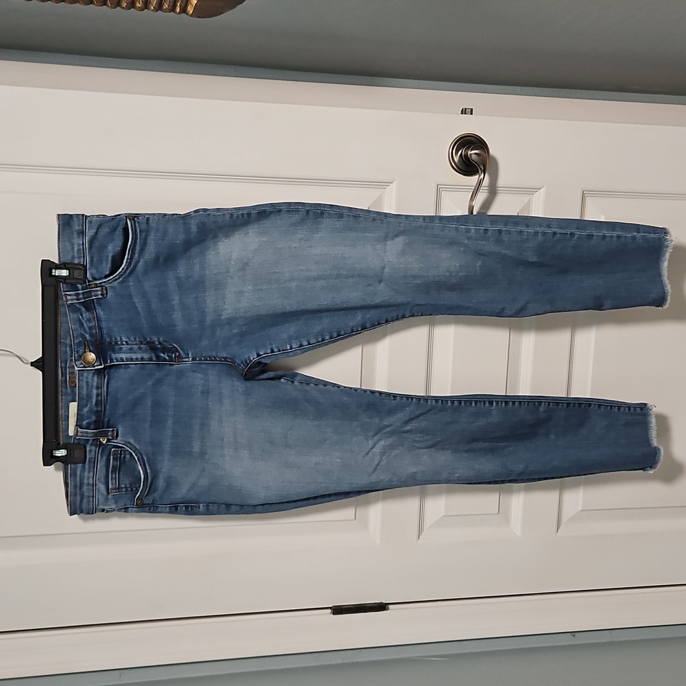 Kut from The Kloth Connie Ankle Skinny Denim Jeans Raw Hem - womens 14